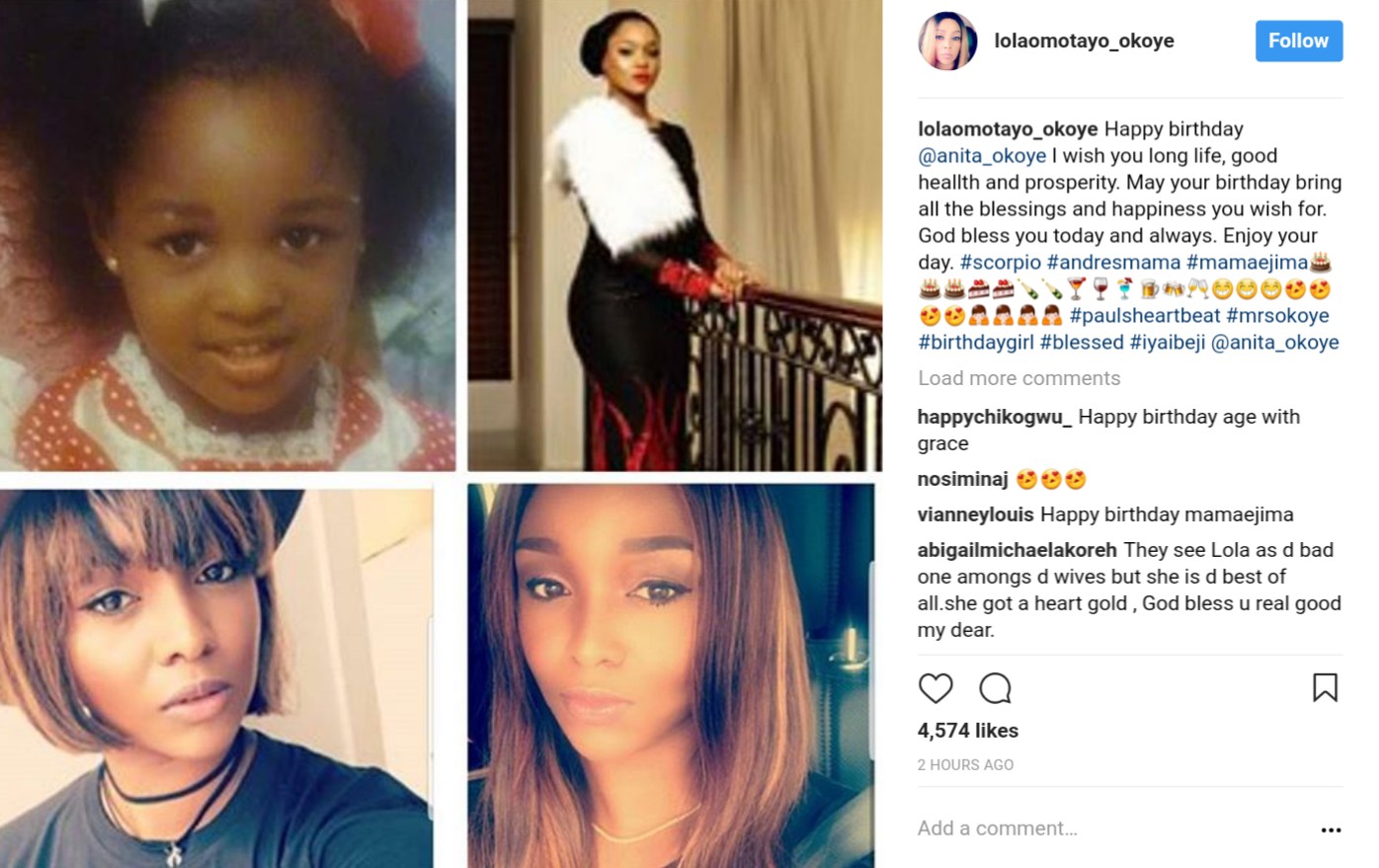 Peter And Lola Okoye Celebrate Anita As She Adds Another Year (2)