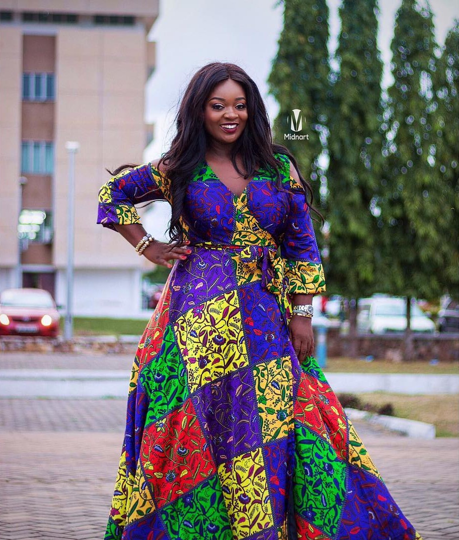 Jackie Appiah Completely Slays In Silk Ankara (2)