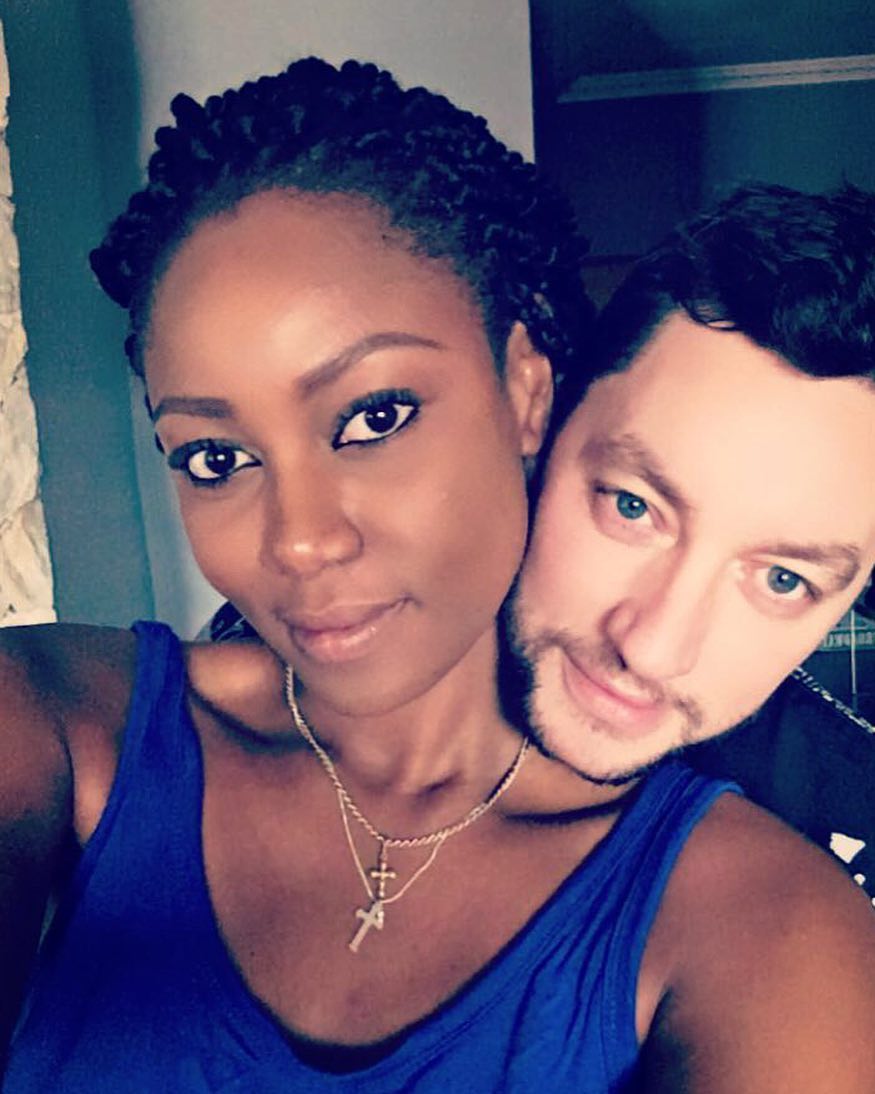 Yvonne Nelson With Baby Daddy Jamie Roberts