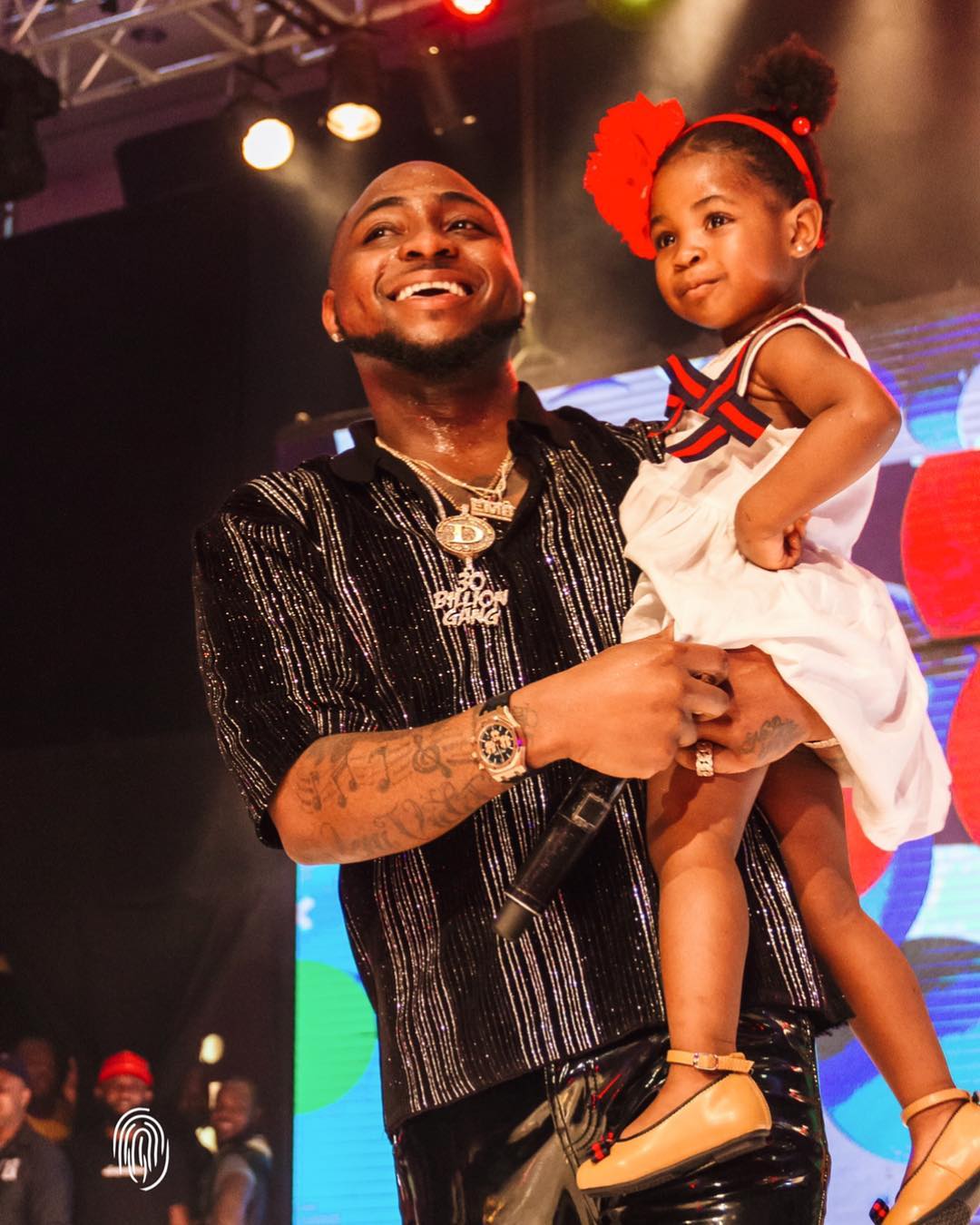 Davido Carrying Daughter Imade