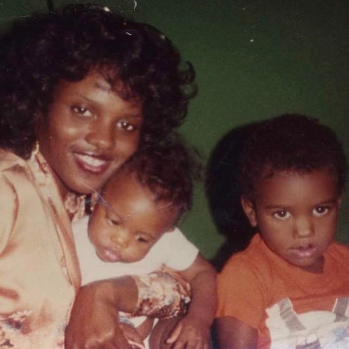 Rapper The Game With Mother Throwback