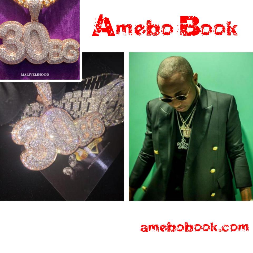 Davido Shows Off His Newly Acquired Diamond Chain And Watch