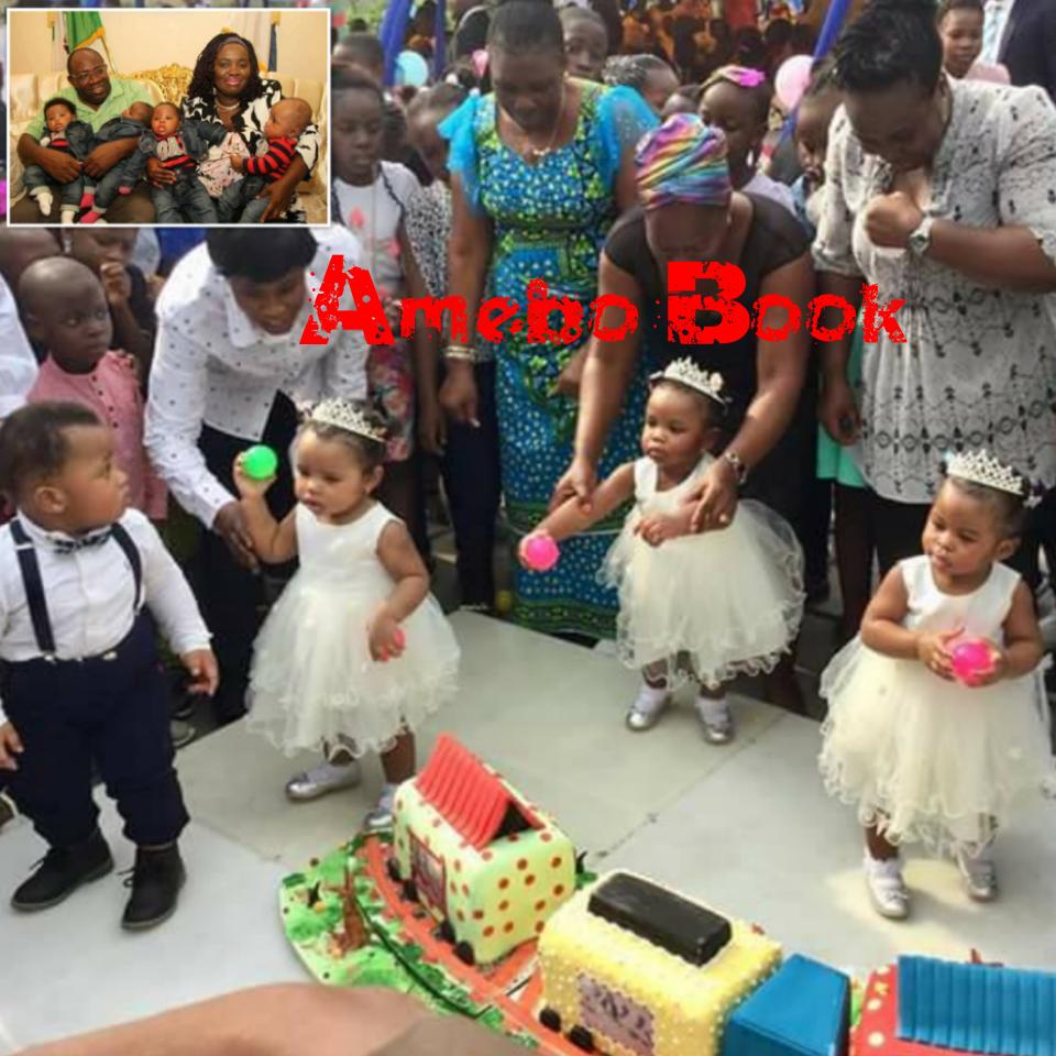 Seriake Dickson And His 2nd Wife Celebrate Their Quadruplets First Birthday