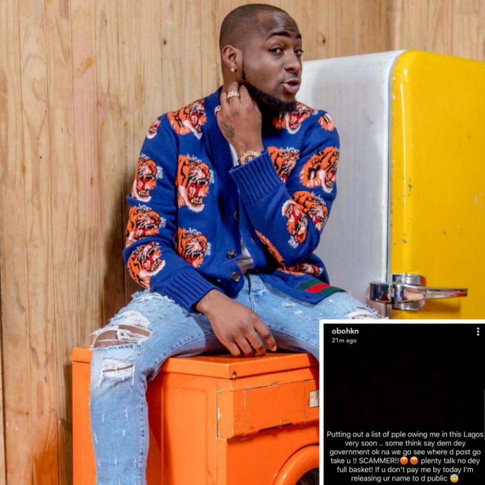 Davido Warns Debtors