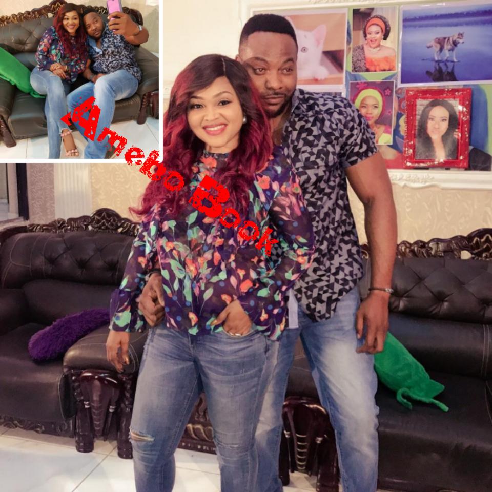 Bolanle Ninalowo Pictured Chilling With Mercy Aigbe On Set Of JUDAS