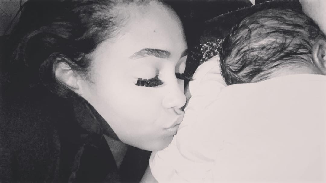 Jada Pollock With Son Zion Ayo-Balogun