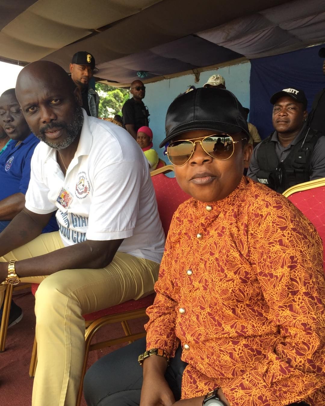 Chinedu Ikedieze Pictured With George Weah (2)