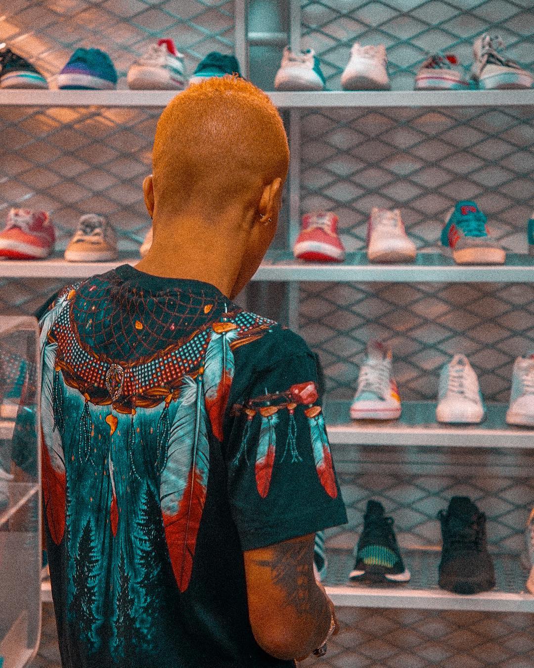 Tekno Shows Off Shoe Collection (2)