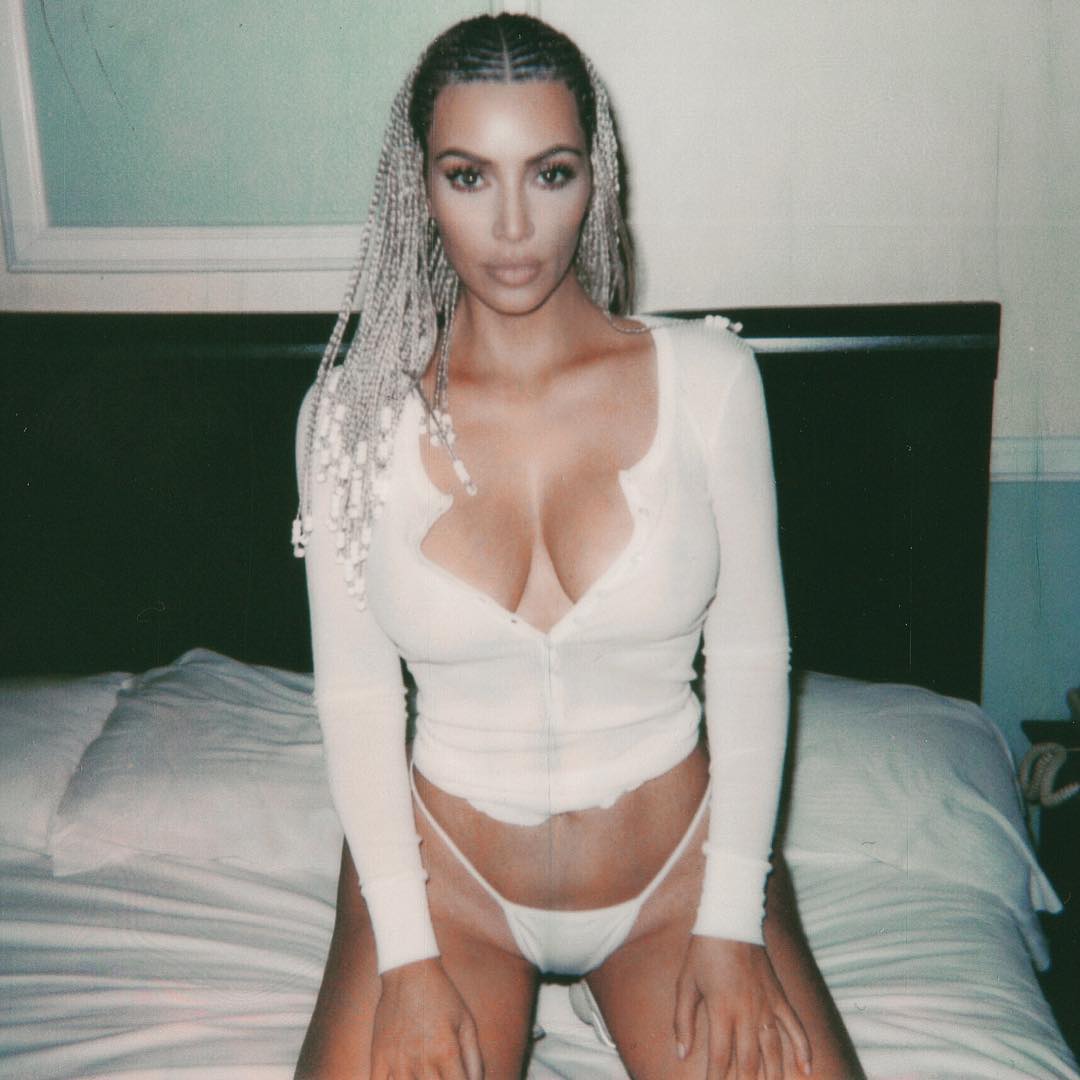 Kim Kardashian Posts Her Raciest Photo Ever While Rocking Cornrows (3)