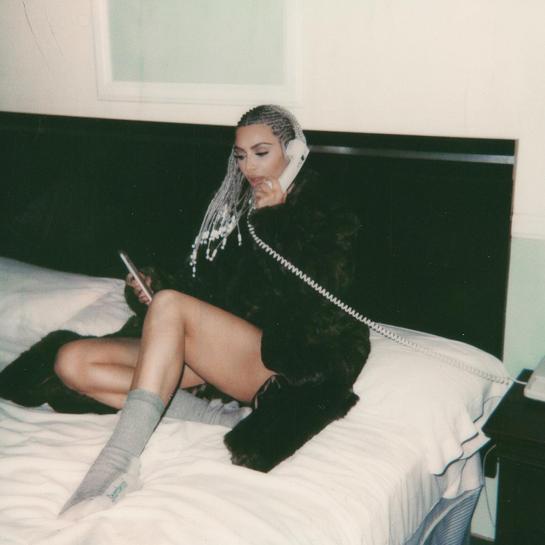 Kim Kardashian Posts Her Raciest Photo Ever While Rocking Cornrows (4)