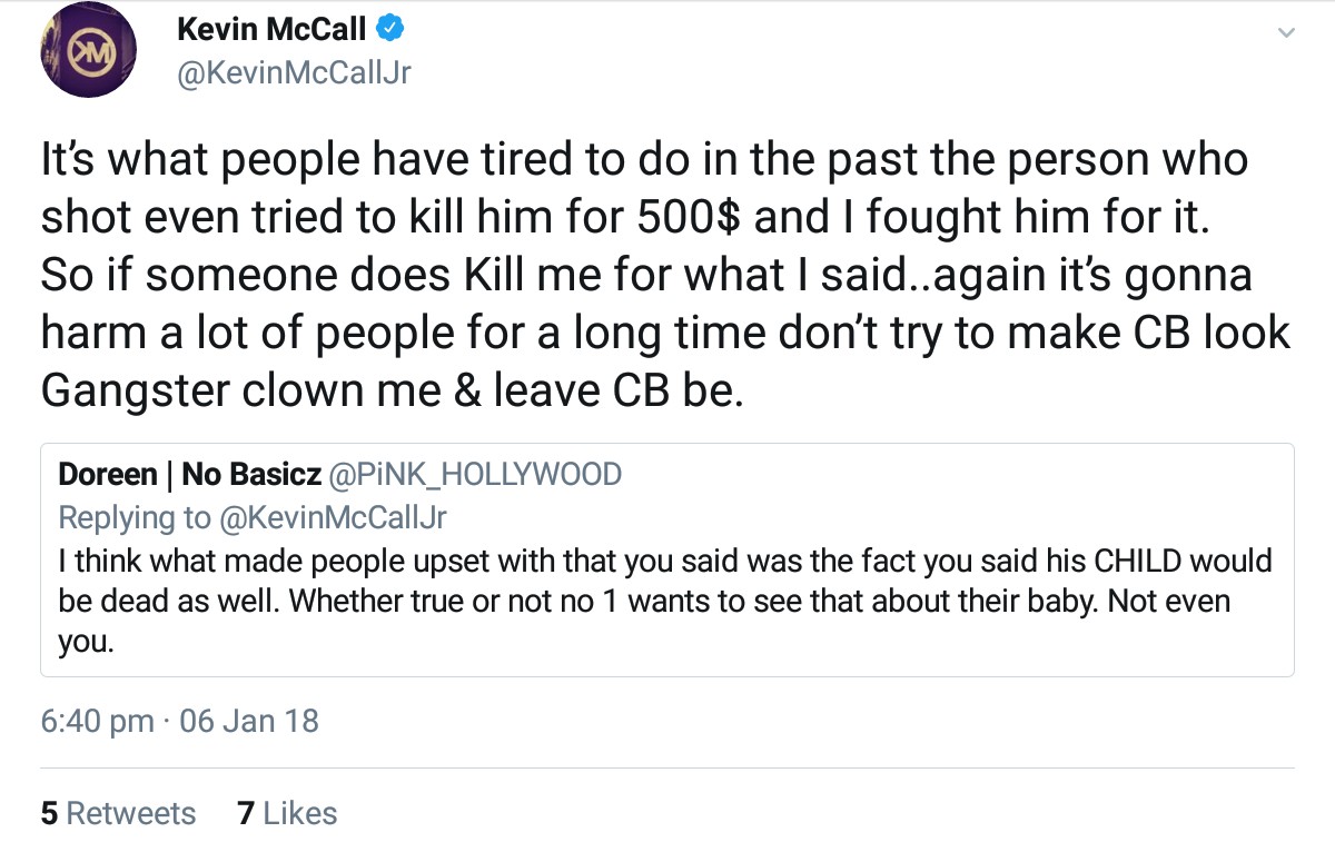 Kevin McCall Threatened Chris Brown And His Daughter Royalty (8)