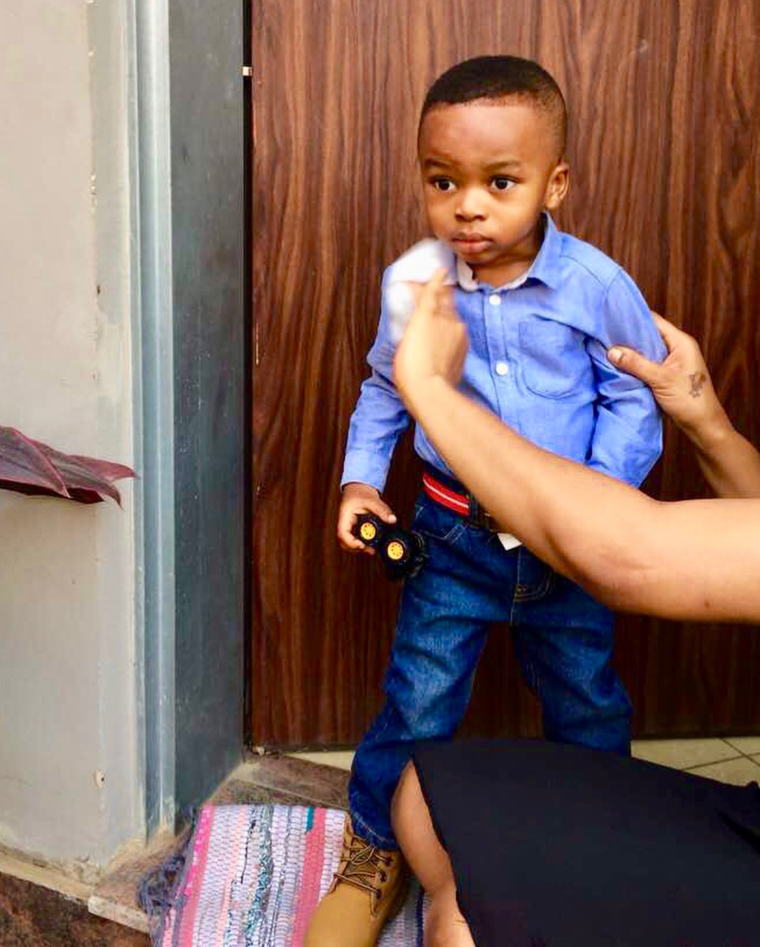 Tonto Dikeh Goes Emotional And Tearful As Son Resumes First Day Of School (5)