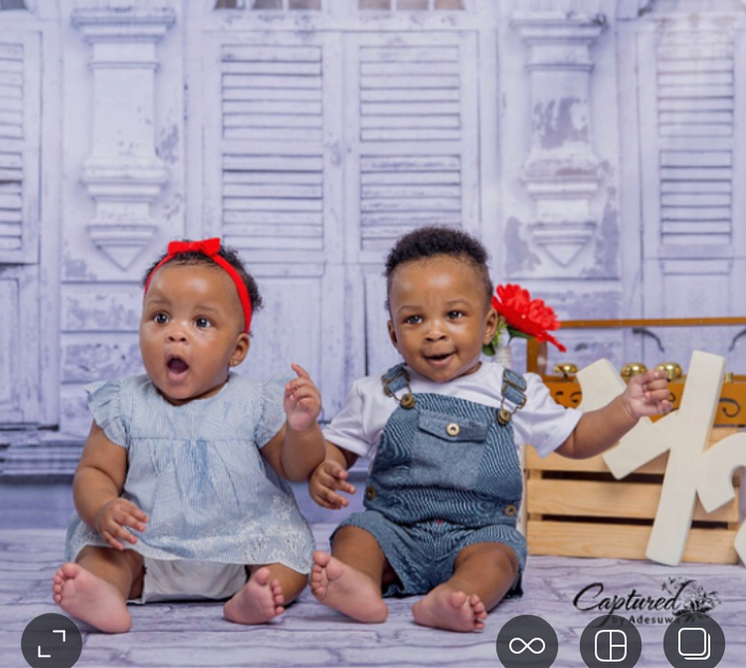 Paul Okoye Shares Photos Of His Twins Nadia And Nathan At 6 Months (2)