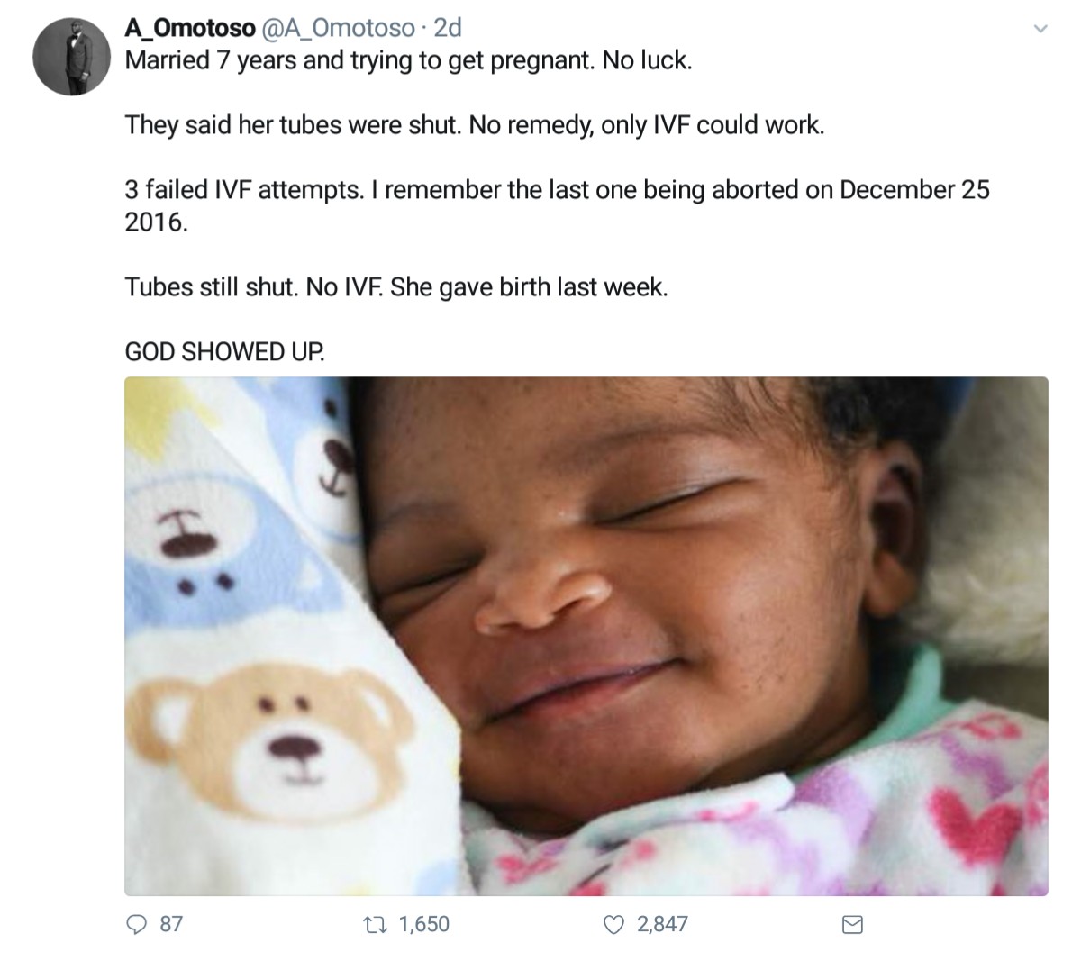 Nigerian Lady With Shut Tubes Gives Birth Naturally (2)