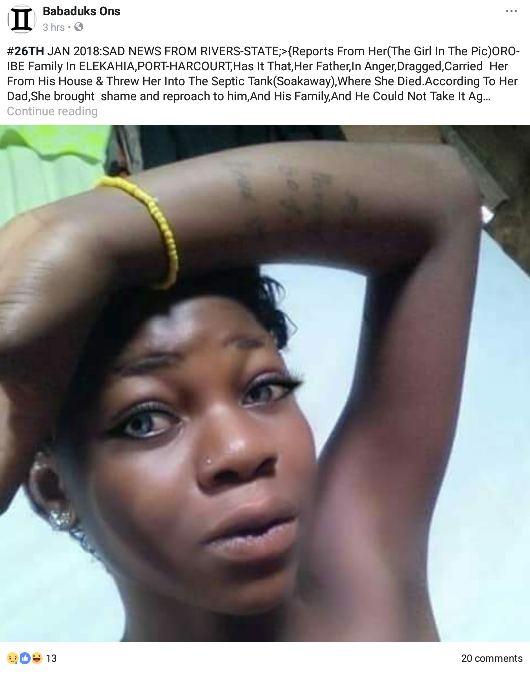 Man Who Threw His Sick Daughter Into A Soakaway In Rivers State (2)