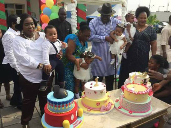 Seriake Dickson And His 2nd Wife Celebrate Their Quadruplets First Birthday (3)