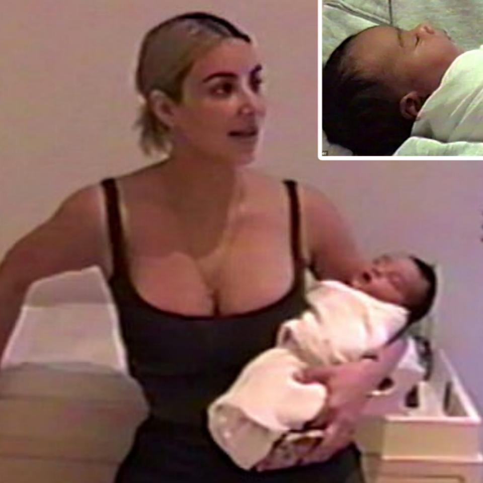 First Photos Kim Kardashian Newborn Daughter Chicago West