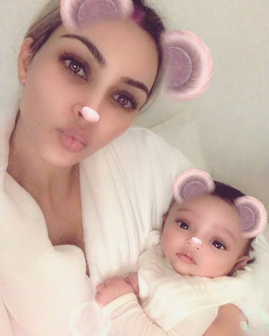 Kim Kardashian Shares First Photo Of Baby Girl Chicago (2)