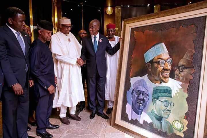 Man Drags The Nigerian Bar Association To Court For Presenting His Artwork To Buhari Without His Authorization After They Had Initially Said The President Won't Receive Such (2)