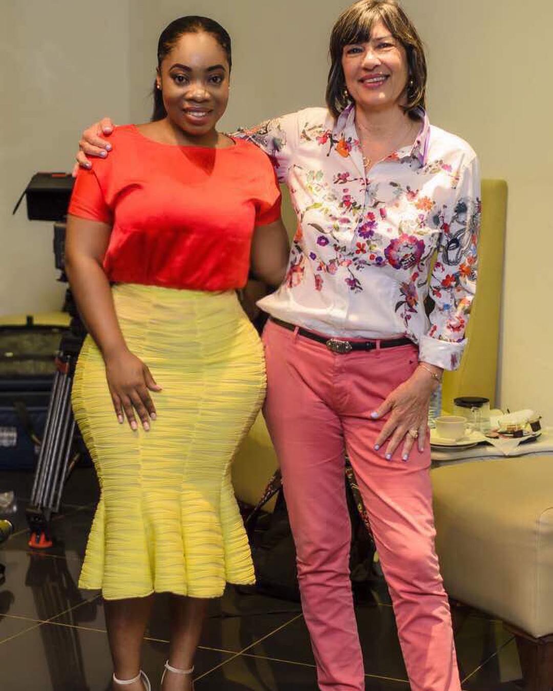 Moesha Boduong Pictured With Christiane Amanpour (2)