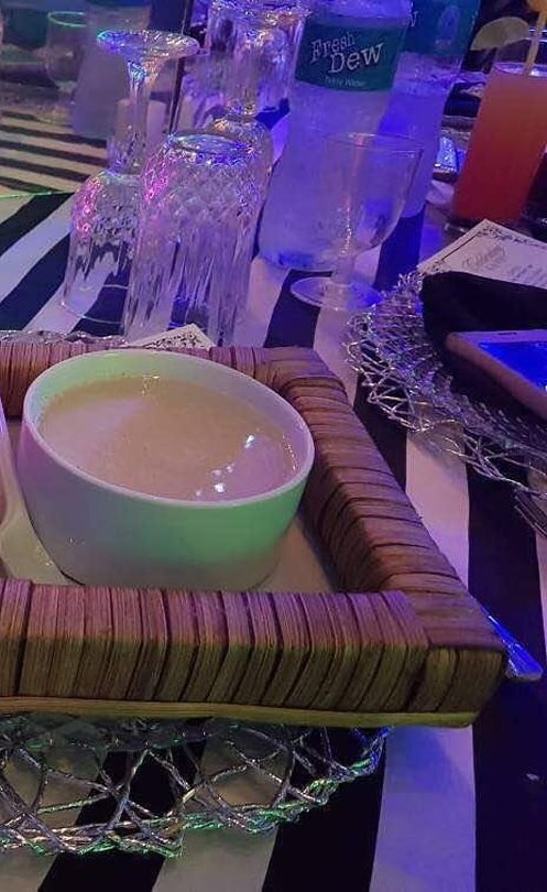 Garri And Fried Fish Was Served At A wedding In Lagos (3)