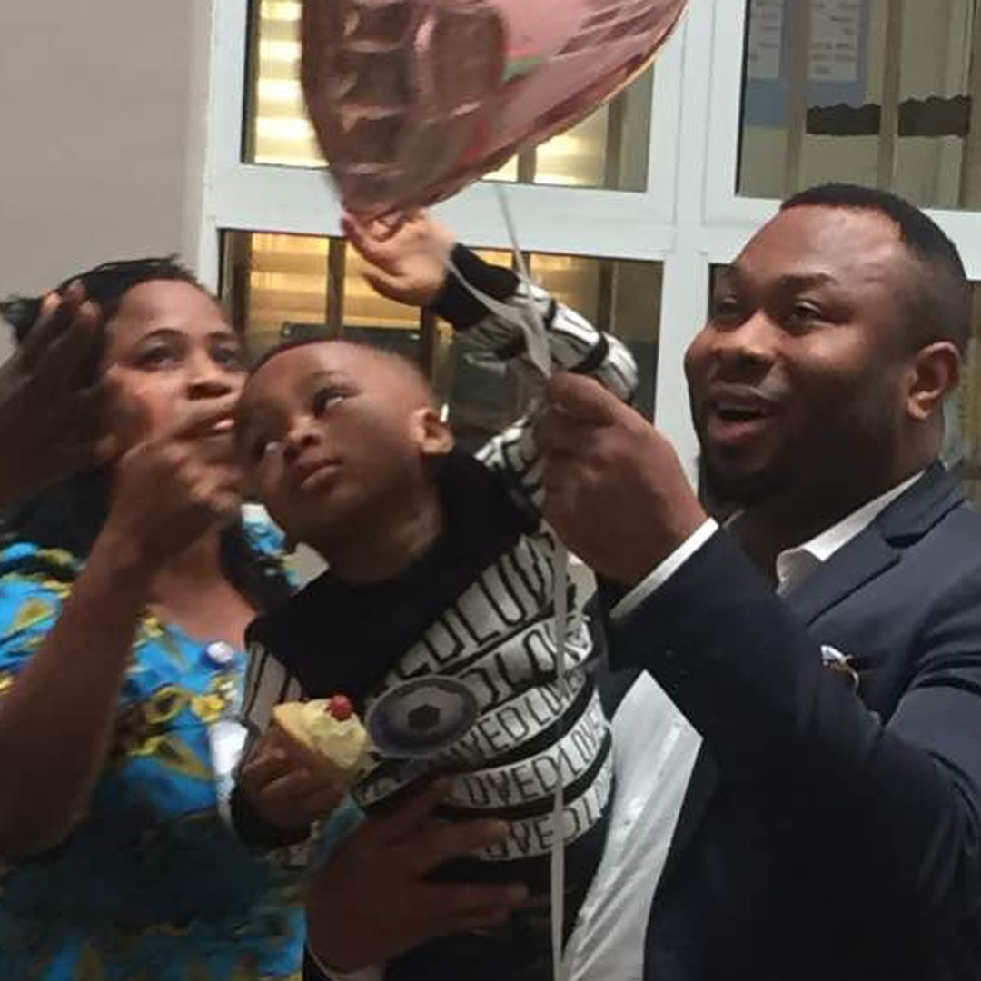 Tonto Dikeh And Olakunle Churchill Reunite For Son's Second Birthday (6)