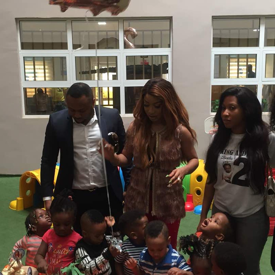 Tonto Dikeh And Olakunle Churchill Reunite For Son's Second Birthday (8)