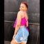 Regina Daniels Puts Her Bum On Display In Short Denim Skirt