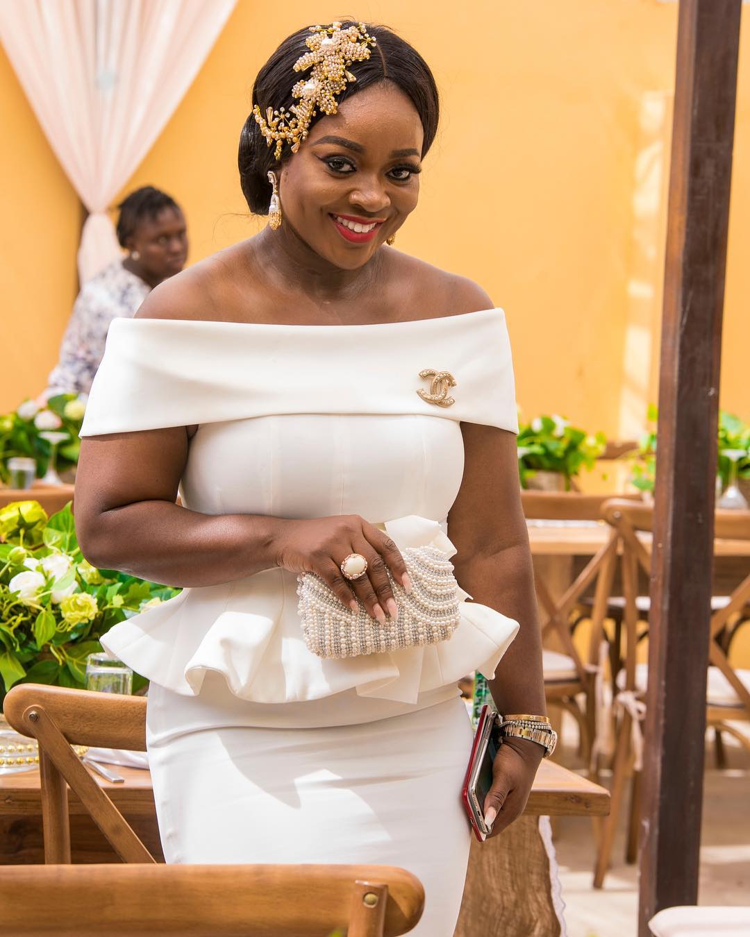 Jackie Appiah At Frederick Nuamah And Martekor Private Engagement Ceremony
