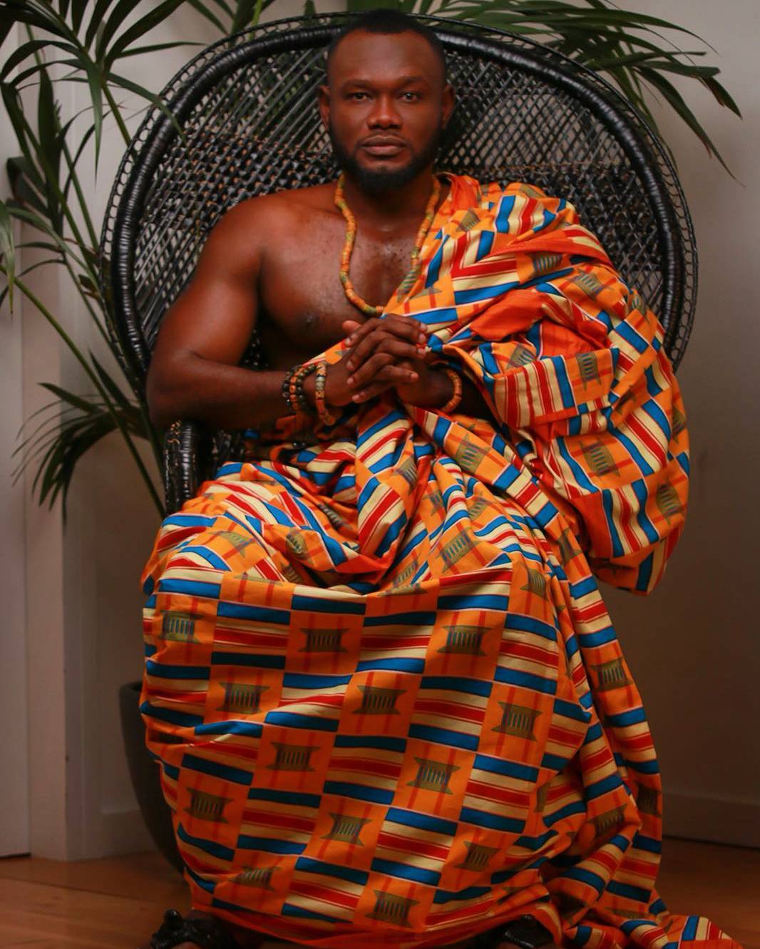 Prince David Osei And Ava Enchill Rock Stunning Kente Traditional Cloth To Mark Ghana's 61st Independence Celebrations (2)