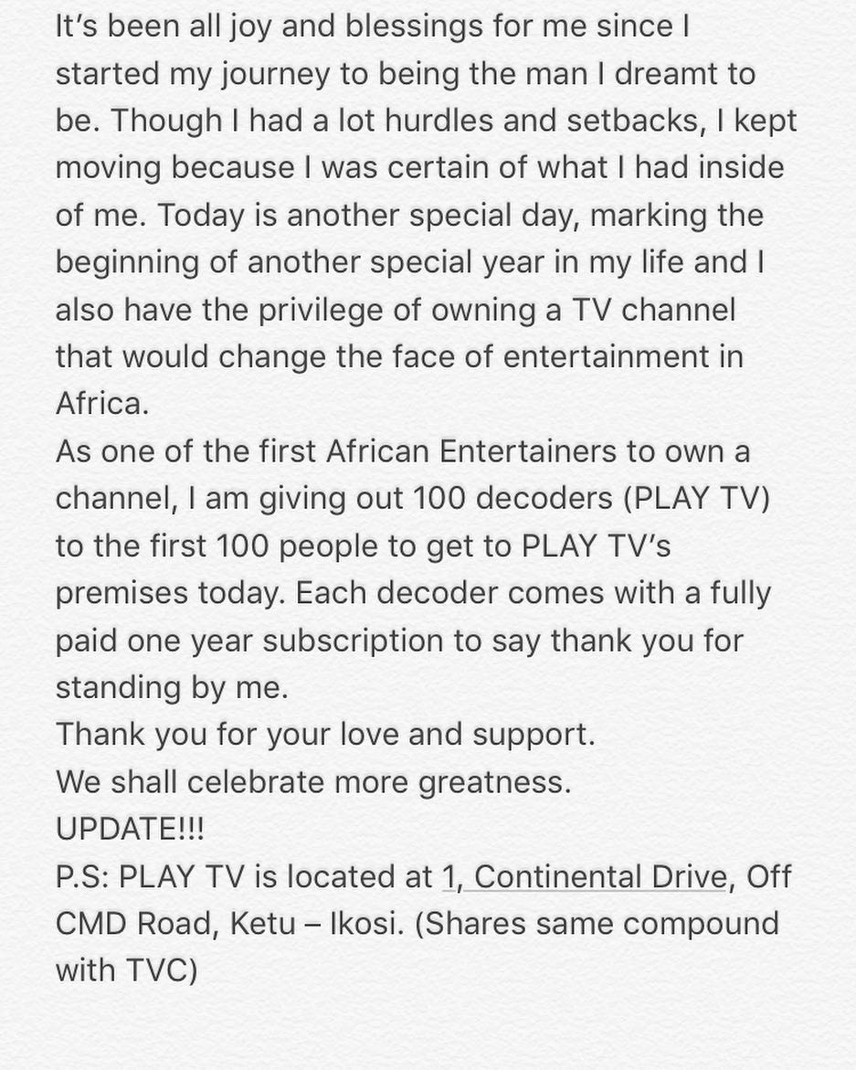 Olamide Launches Play TV Channel (2)