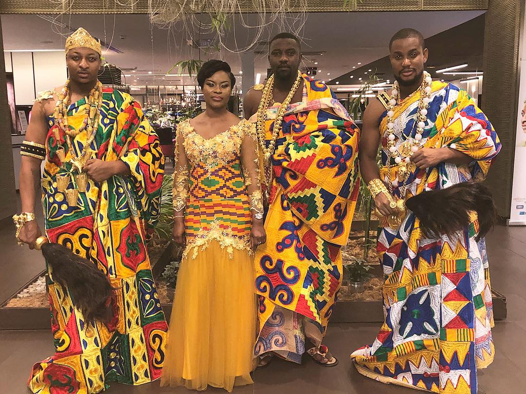 John Dumelo Alongside IK Ogbonna And Alex Ekubo Slay In Traditional Ivorian Attires