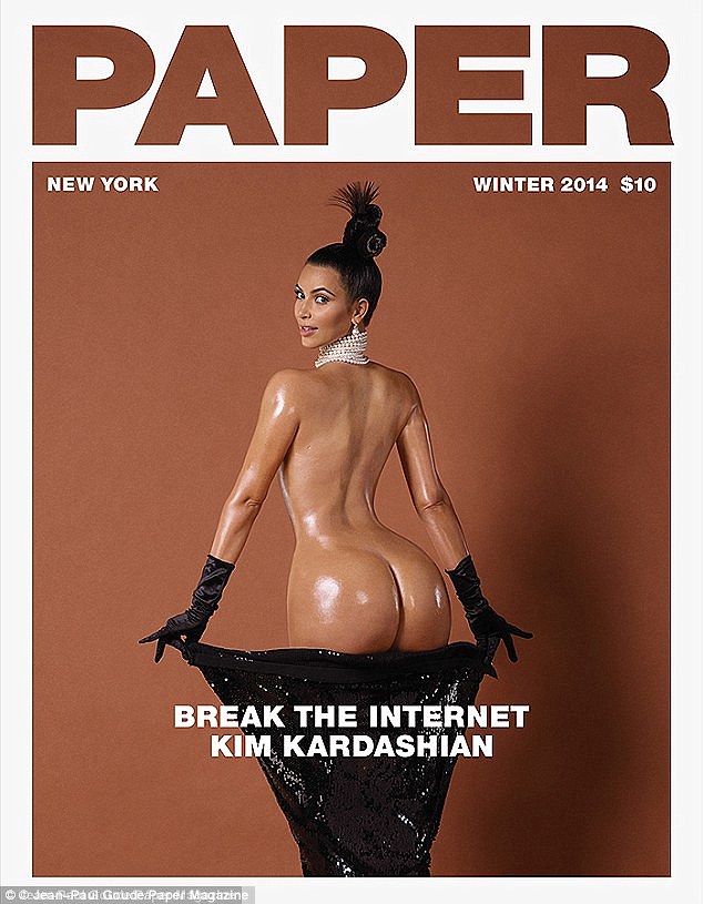 Kim Kardashian 2014 Break The Internet Paper Magazine