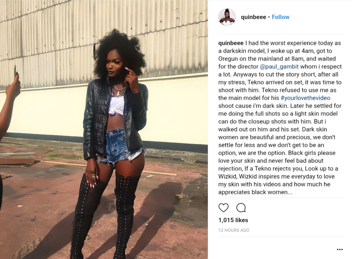 Model Debbie Accuses Tekno Of Refusing To Use Her As Main Model For Video Shoot (2)