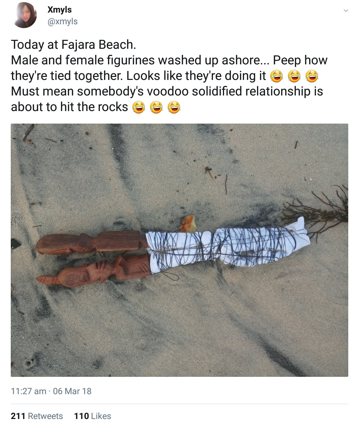 Male And Female Figurines Tied Together That Washed Up Ashore At Fajara Beach, Gambia (2)