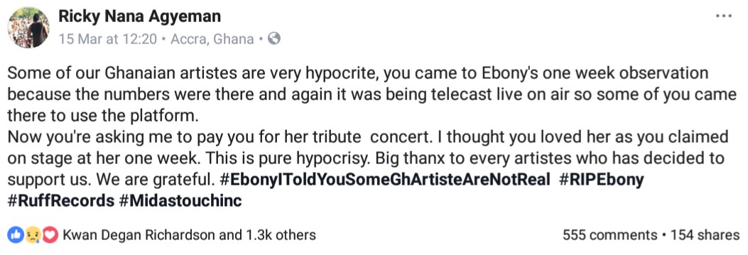 Shatta Wale Blasts Bullet For Saying He Charged Money To Perform At Ebony Reigns Tribute Concert (3)