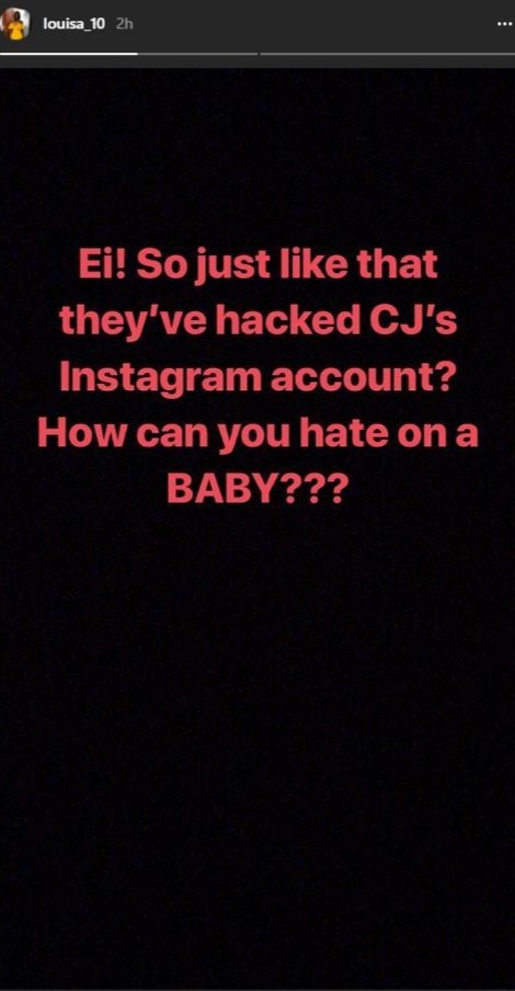 Stonebwoy’s Wife Cries Out After Her Daughter Catherine's Instagram Account Is Hacked (2)