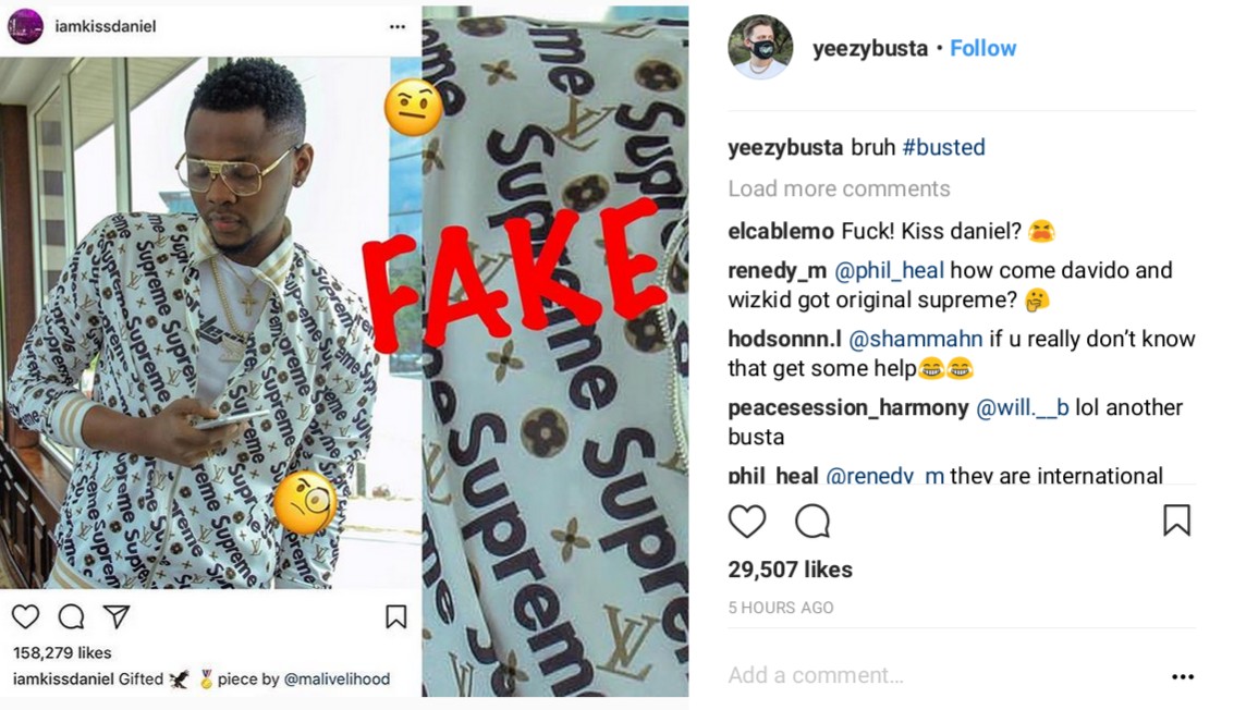 Kiss Daniel Busted In The US For Rocking Fake Louis Vuitton Shirt (2)