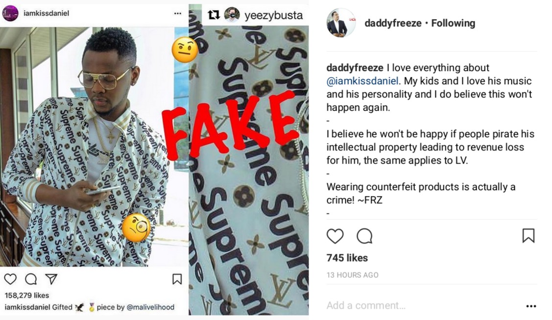 Daddy Freeze Calls Out Kiss Daniel Over Fake LV Shirt (2)