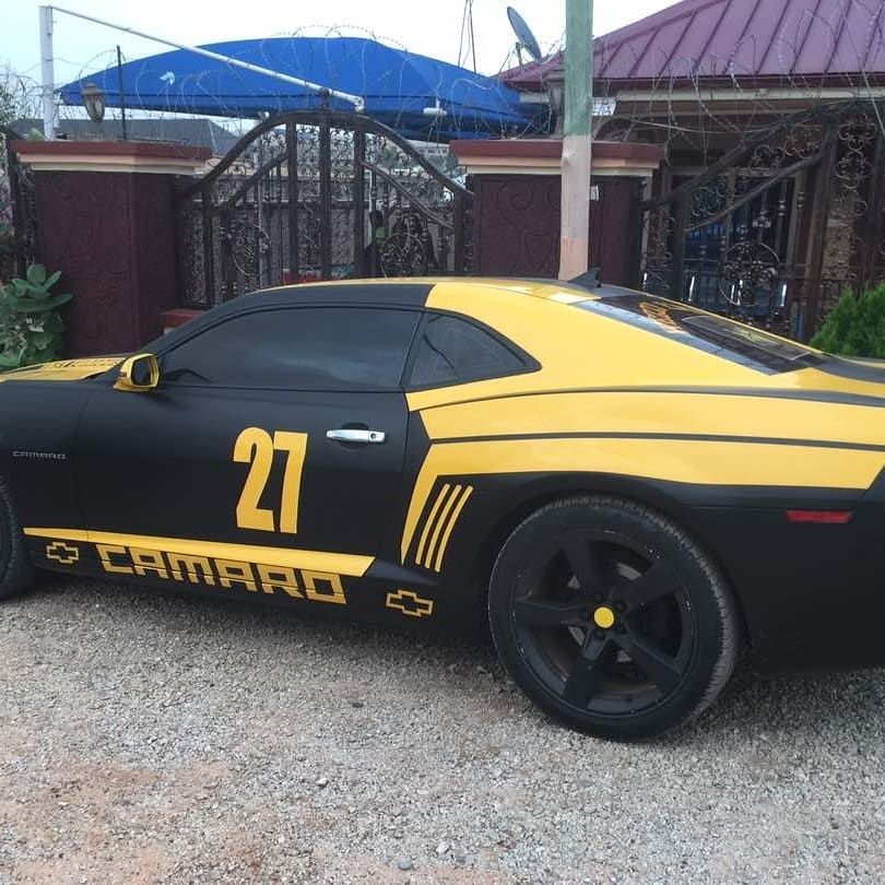 Lil Win Shows Off His New Customised Chevrolet Camaro (8)