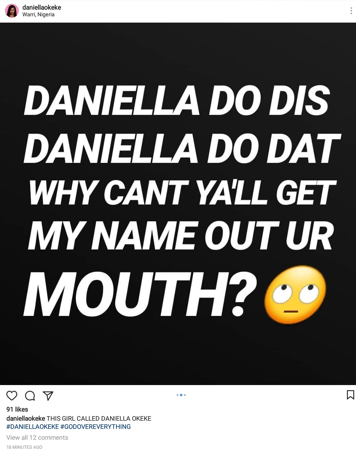 Daniella Okeke Cries Out Her Name Be Left Out Of Mouths (3)