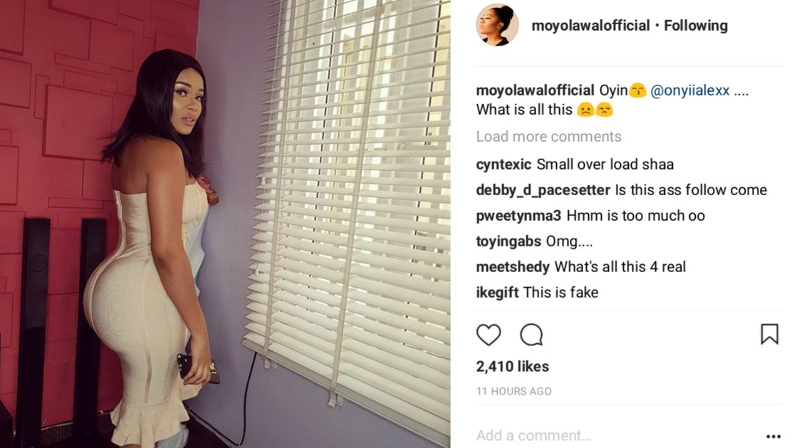 Moyo Lawal Cries Out After Seeing The Size Of Onyii Alex Bum (2)