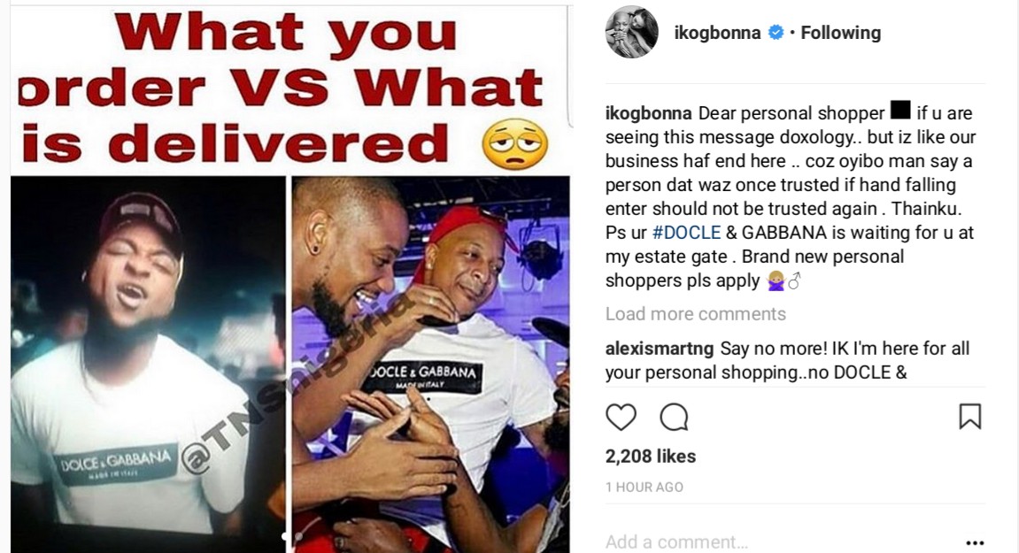 IK Ogbonna Sacks Personal Shopper Online Over Fake Dolce & Gabbana T-shirt (2)