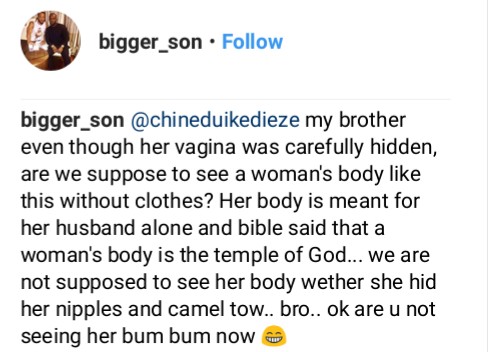 Chinedu Ikedieze Sees Beauty In Picture Of Completely N***d Woman Carrying Her Child (4)