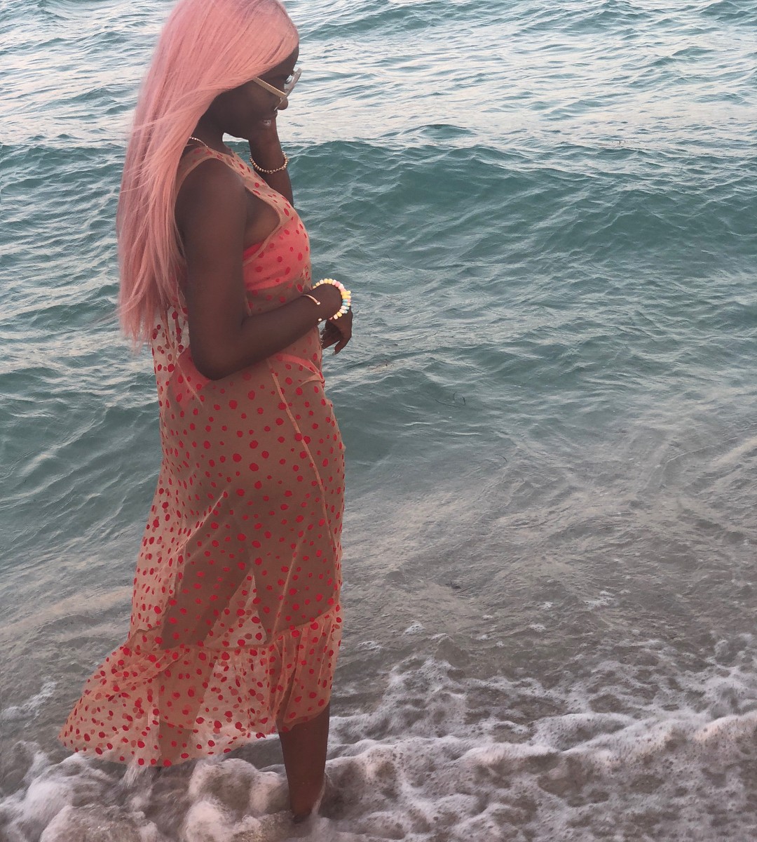 Sophia Momodu Beach Photos While Holidaying In Miami (3)