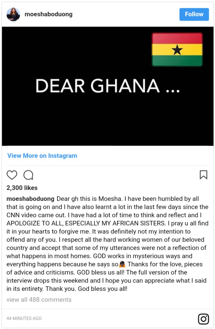 Moesha Boduong Apologizes To All Especially African Sisters After CNN Interview (2)