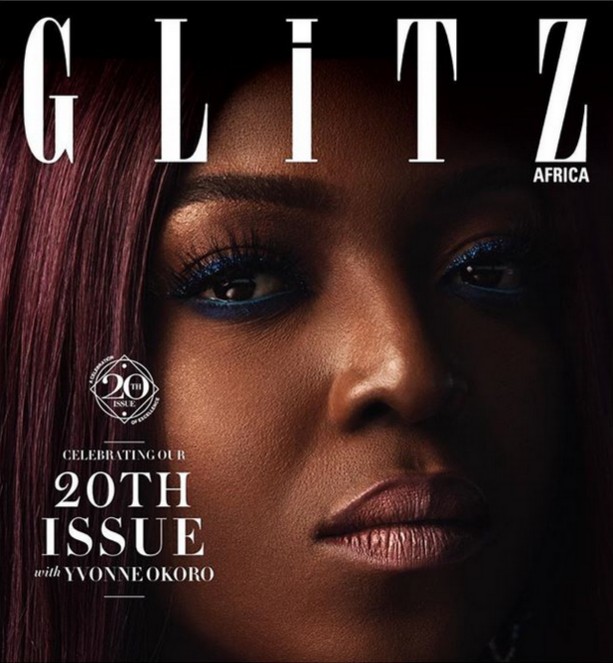 Yvonne Okoro Cover Of Glitz Africa 20th Issue