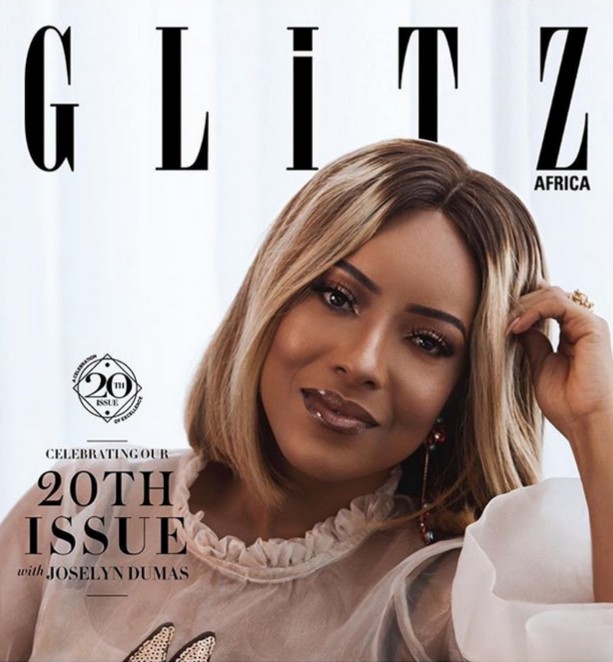 Joselyn Dumas Cover Of Glitz Africa 20th Issue