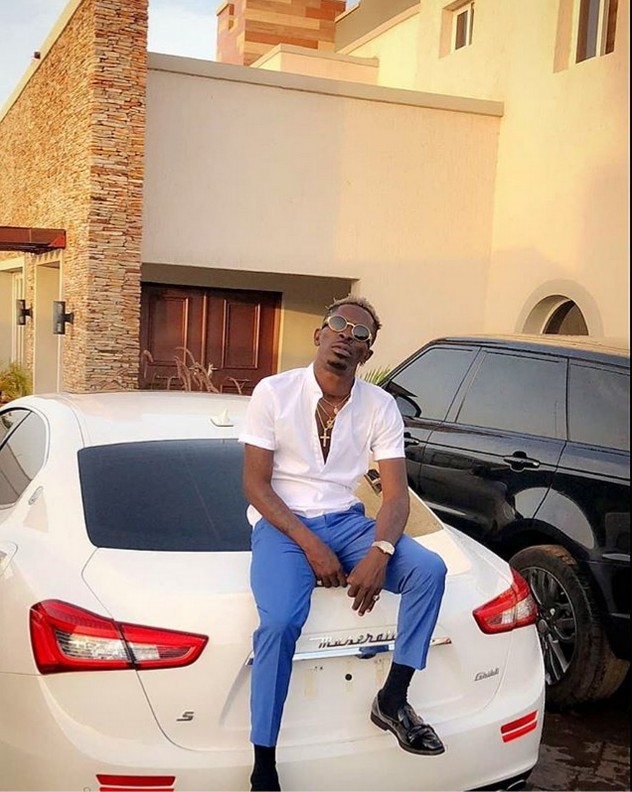 Shatta Wale Shows Off New Car And Mansion (3)