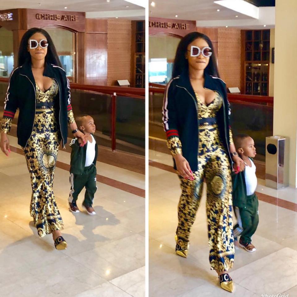 Tonto Dikeh And Son Step Out In Style To Celebrate Mother's Day